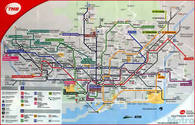 Mappa autobus Barcellona